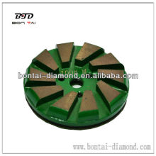 Velcro Backing Grinding Plates with Trapezoid Diamond Segments